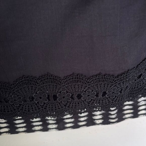 Anthropologie Black and White Ikat Mini Skirt - Picture 4 of 5